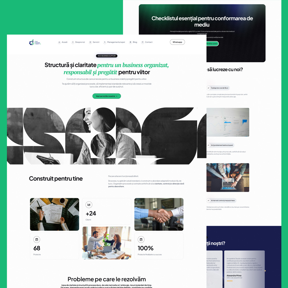Tech Business Support website